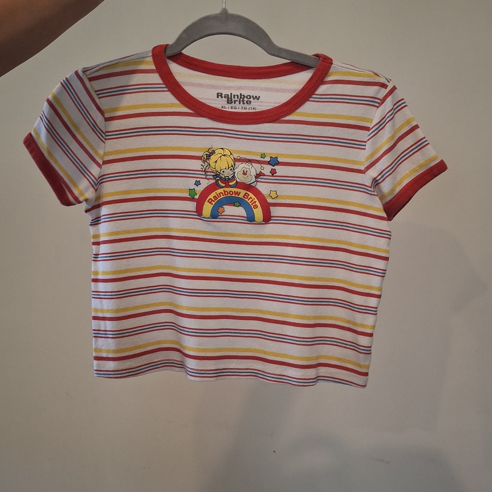 Rainbow Brite Colorful Striped Tee